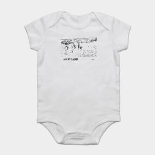 Maryland USA Baby Bodysuit